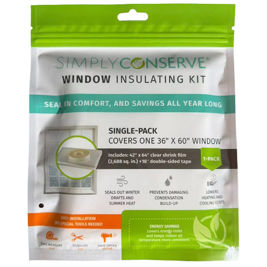 Simply Conserve® Window Insulation Kit - Single Pack