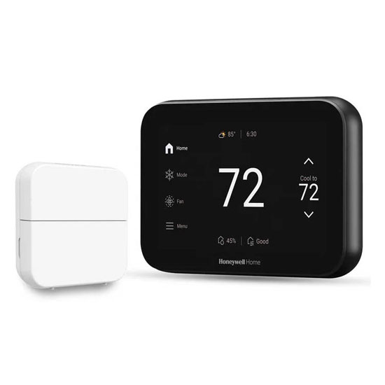 Honeywell Home X8S Smart Thermostat, Black w/Sensor